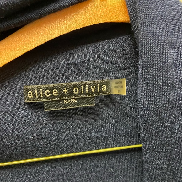 Alice and Olivia Draped Wool Blend Circle Cardigan - Picture 5 of 6